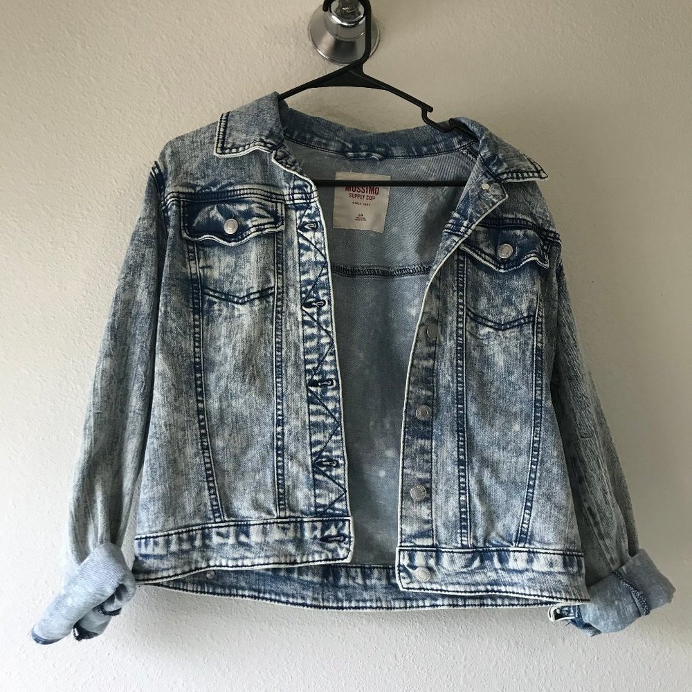 Mossimo Faded Retro Light Denim Jean Jacket